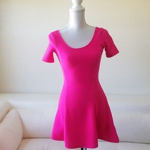H&M neon pink dress